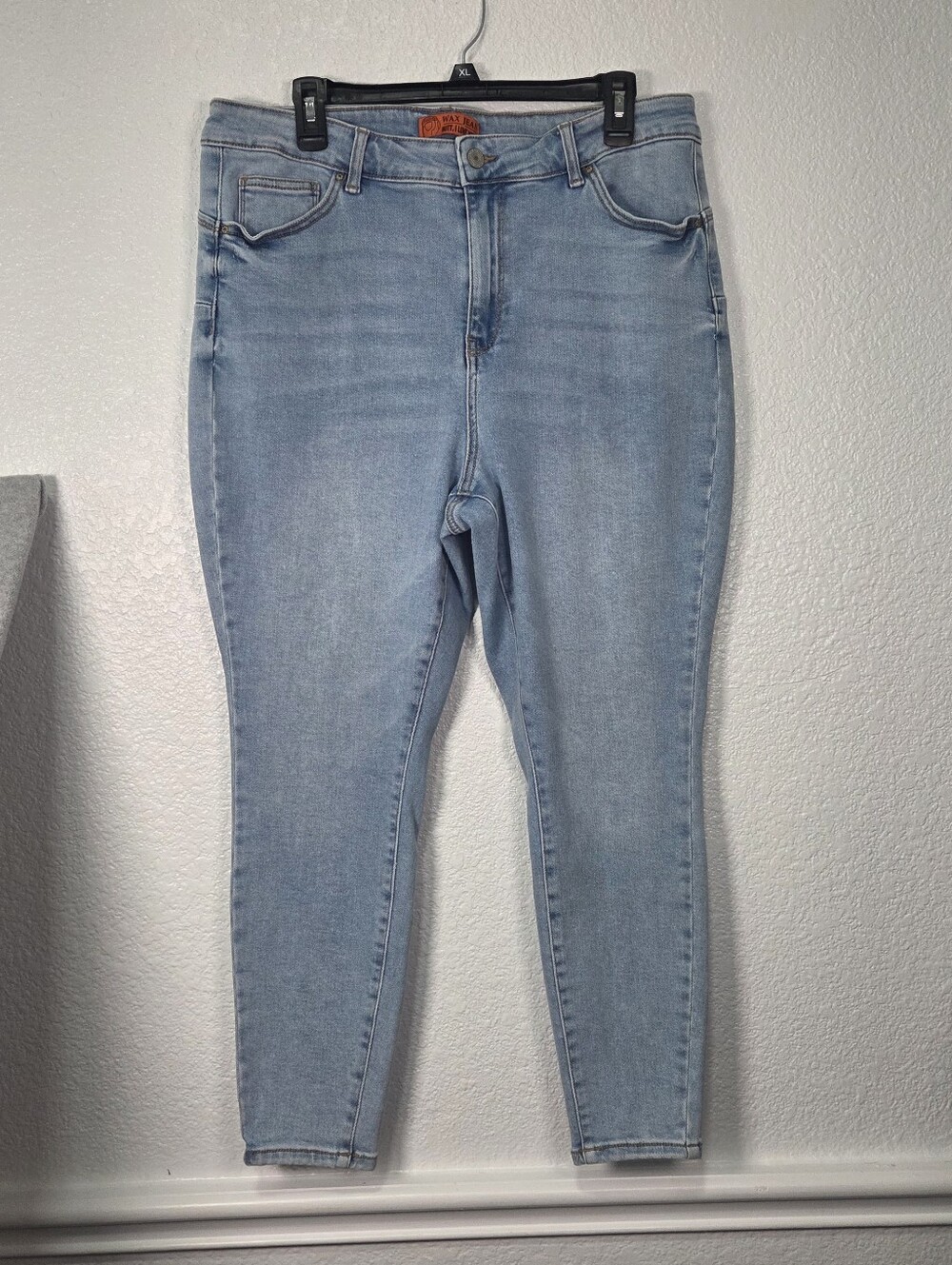 Wax Jean High-Rise Skinny Jeans Light Wash Stretch Plus Size 20